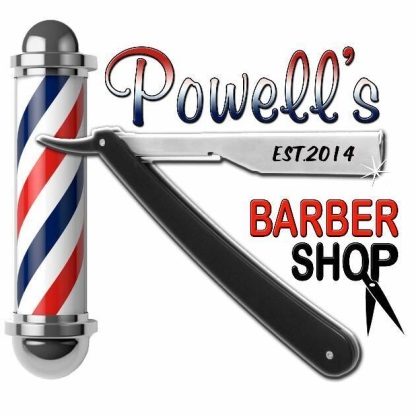 Powell’s Barber Shop original logo